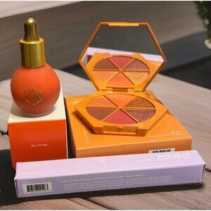 Em Cosmetics Serum Blush Divine Skies Palette Pick Me Up Mascara Foxy Lip Liner